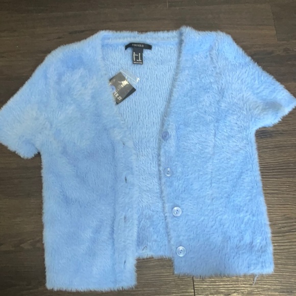 Baby Blue Sweater Top - Picture 2 of 7